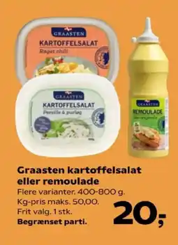 Kvickly Graasten kartoffelsalat eller remoulade tilbud