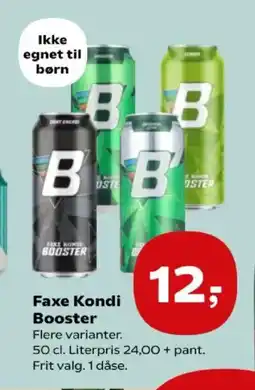 Kvickly Faxe Kondi Booster tilbud