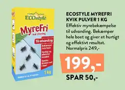 Plantorama ECOSTYLE Myrefri Kvik Pulver 1 kg tilbud