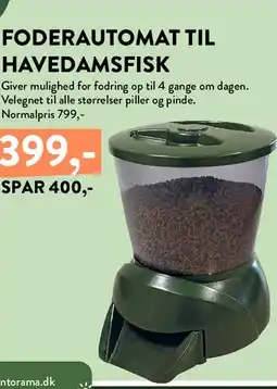 Plantorama FODERAUTOMAT TIL HAVEDAMSFISK tilbud