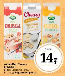 Dagli'Brugsen Arla eller Cheasy koldskål tilbud