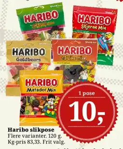 Dagli'Brugsen Haribo slikpose tilbud
