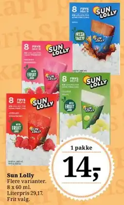 Dagli'Brugsen Sun Lolly tilbud