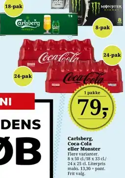 Dagli'Brugsen Carlsberg, Coca-Cola eller Monster tilbud