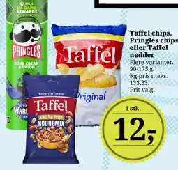 Dagli'Brugsen Taffel chips, Pringles eller Taffel nødder tilbud