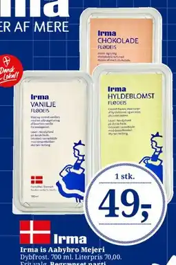 Dagli'Brugsen Irma flødeis (Aabybro Mejeri) tilbud