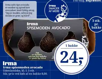 Dagli'Brugsen Irma spisemoden avocado tilbud