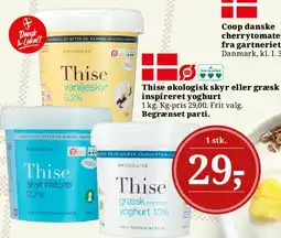 Dagli'Brugsen Thise økologisk skyr eller græsk inspireret yoghurt tilbud