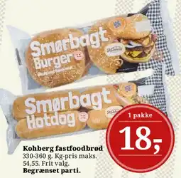 Dagli'Brugsen Kohberg fastfoodbrød tilbud