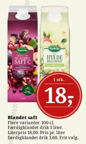 Blandet saft