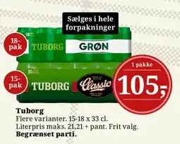 Dagli'Brugsen Tuborg (pakke) tilbud