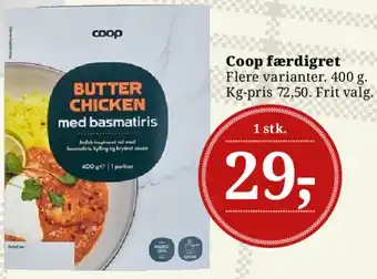Dagli'Brugsen Coop færdigret tilbud