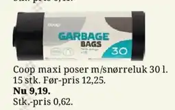 Dagli'Brugsen Xtra træk-luk affaldspose 20 l. tilbud