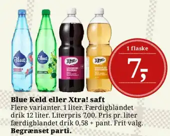 Dagli'Brugsen Blue Keld eller Xtra! saft tilbud
