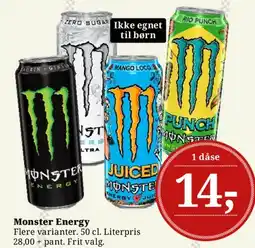 Dagli'Brugsen Monster Energy tilbud