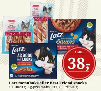 Dagli'Brugsen Latz menuboks eller Best Friend snacks tilbud
