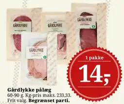 Dagli'Brugsen Gårdlykke pålæg tilbud