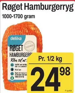 ABC Lavpris Røget Hamburgerryg tilbud