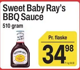 ABC Lavpris Sweet Baby Ray's BBQ Sauce tilbud