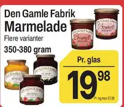 ABC Lavpris Den Gamle Fabrik Marmelade tilbud