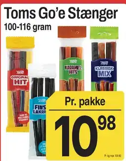 ABC Lavpris Toms Go'e Stænger tilbud