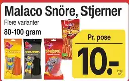 ABC Lavpris Malaco Snøre / Stjerner tilbud