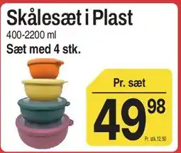 ABC Lavpris Skålesæt i Plast tilbud