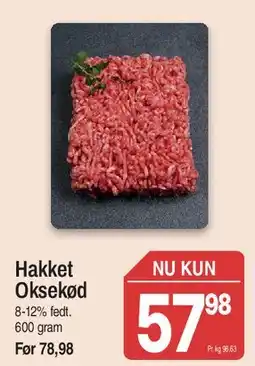 ABC Lavpris Hakket Oksekød (8-12% fedt) tilbud