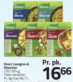 Fleggaard Knorr Lasagne / Risretter tilbud