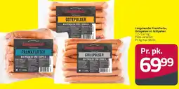Fleggaard Langelænder Frankfurter, Ostepølser og Grillpølser tilbud