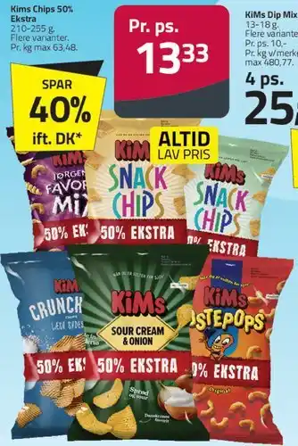 Fleggaard Kims Snack Chips tilbud