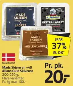 Fleggaard Mads Skjern / Allans Guld Skivesost tilbud