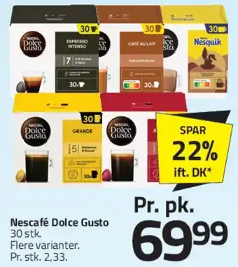 Fleggaard Nescafé Dolce Gusto kapsler tilbud