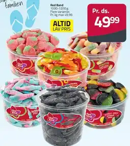 Fleggaard Red Band - blandet slik i bøtter tilbud