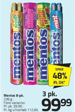 Fleggaard Mentos 3-pak tilbud