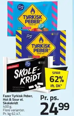 Fleggaard Fazer Tyrkisk Peber / Skolekridt tilbud