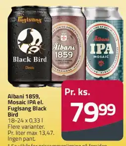 Fleggaard Albani 1859 / Fuglsang Black Bird / Mosaic IPA tilbud