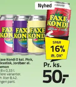 Fleggaard Faxe Kondi 0 kcal tilbud