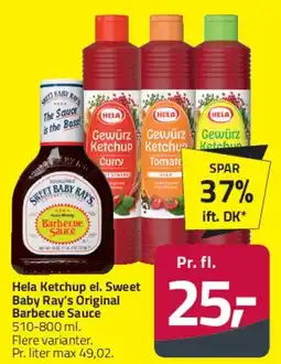Fleggaard Hela Ketchup / Sweet Baby Ray's Barbecue Sauce tilbud