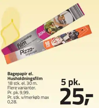 Fleggaard Bagepapir / Husholdningsfilm tilbud