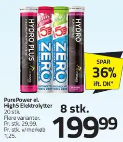 Fleggaard PurePower / High5 elektrolytter tilbud