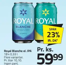 Fleggaard Royal Blanche / IPA (dåser) tilbud