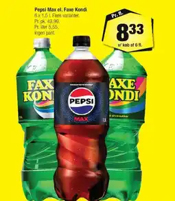 Calle Pepsi Max / Faxe Kondi (1,5 L) tilbud
