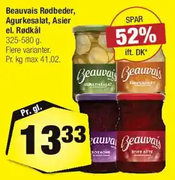 Calle Beauvais - Rødbeder / Agurkesalat / Rødkål tilbud