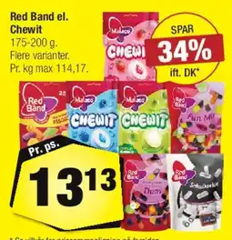 Calle Red Band / Chewit tilbud