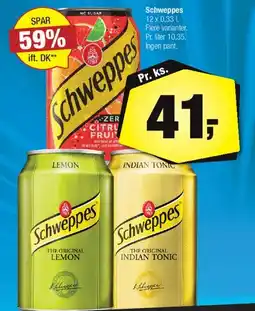 Calle Schweppes (Lemon / Indian Tonic / Zero Citrus) tilbud