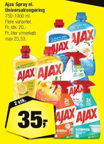 Calle Ajax Spray / Universalrengøring tilbud