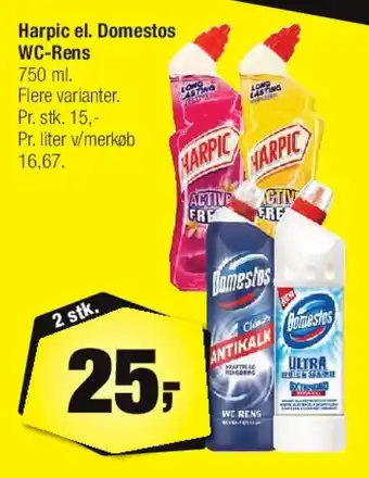 Calle Harpic / Domestos WC-rens tilbud