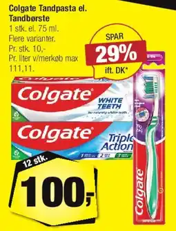 Calle Colgate tandpasta / tandbørste tilbud