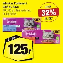 Calle Whiskas Portioner i gelé / sovs tilbud